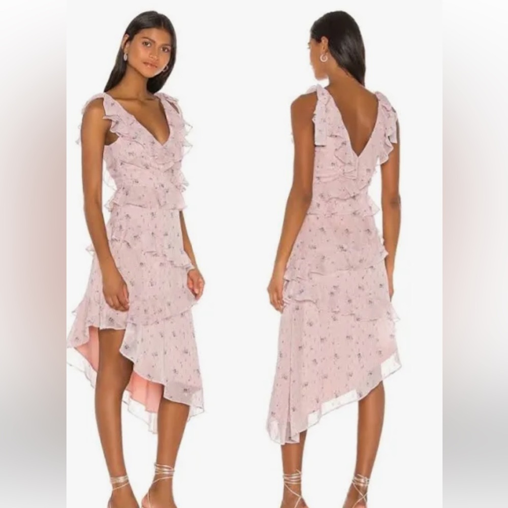 SUMMER SALE!!Pink Tularosa Midi Dress PERFECT CONDOTION.  NWOT! From Revolve.